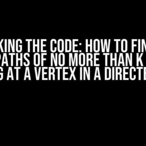 Cracking the Code: How to Find All Simple Paths of No More Than K Lengths Starting at a Vertex in a Directed Graph